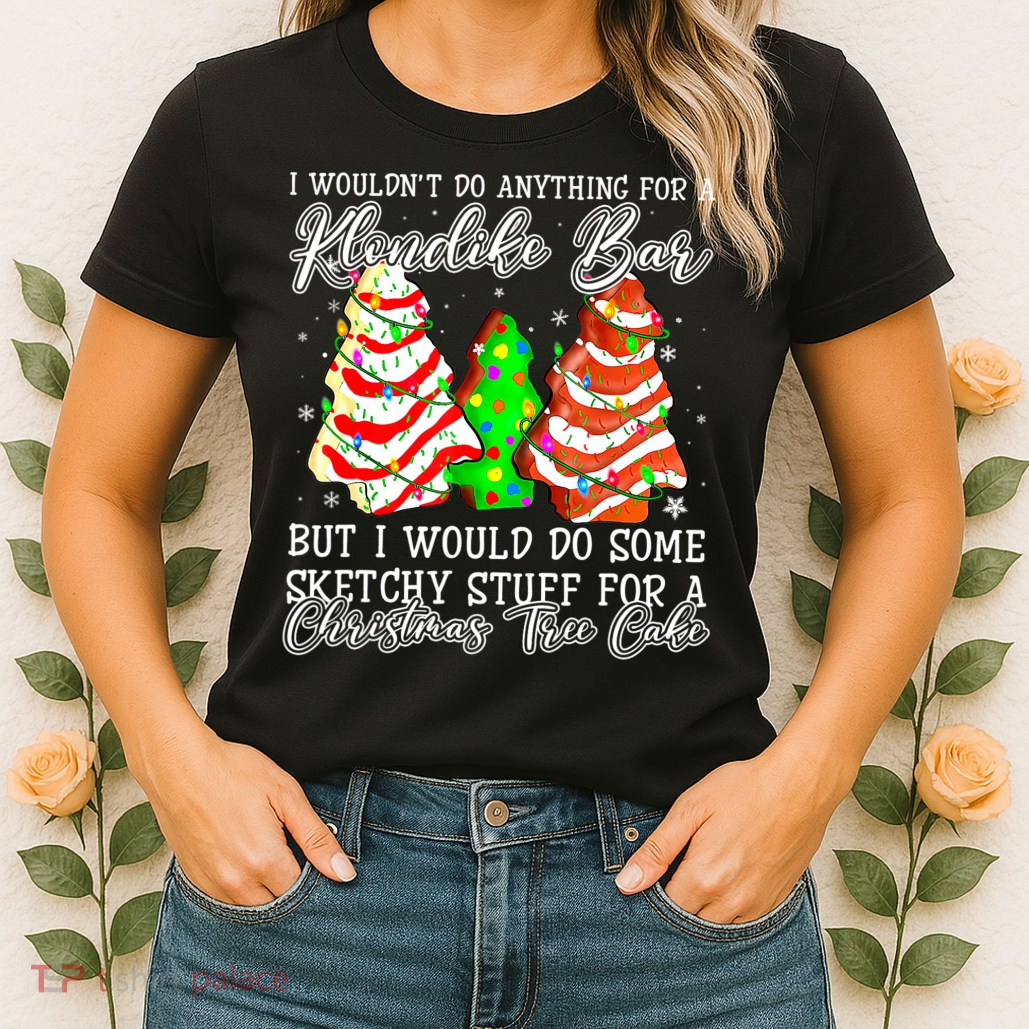 Sketchy Stuff For Some Christmas Tree Cakes Debbie Pajama Women's T-Shirt