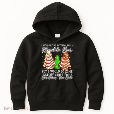 Sketchy Stuff For Some Christmas Tree Cakes Debbie Pajama Kids Hoodie