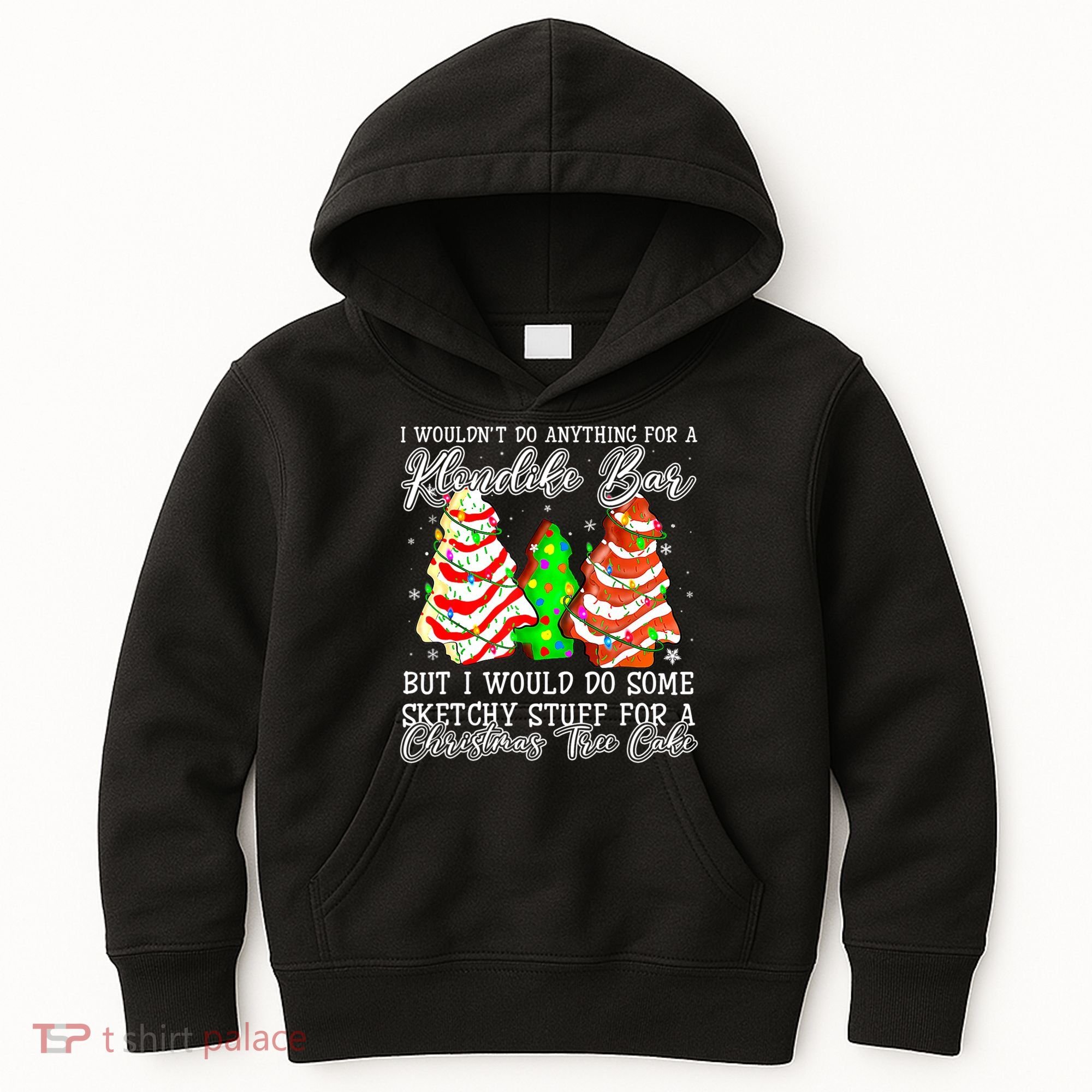 Sketchy Stuff For Some Christmas Tree Cakes Debbie Pajama Kids Hoodie