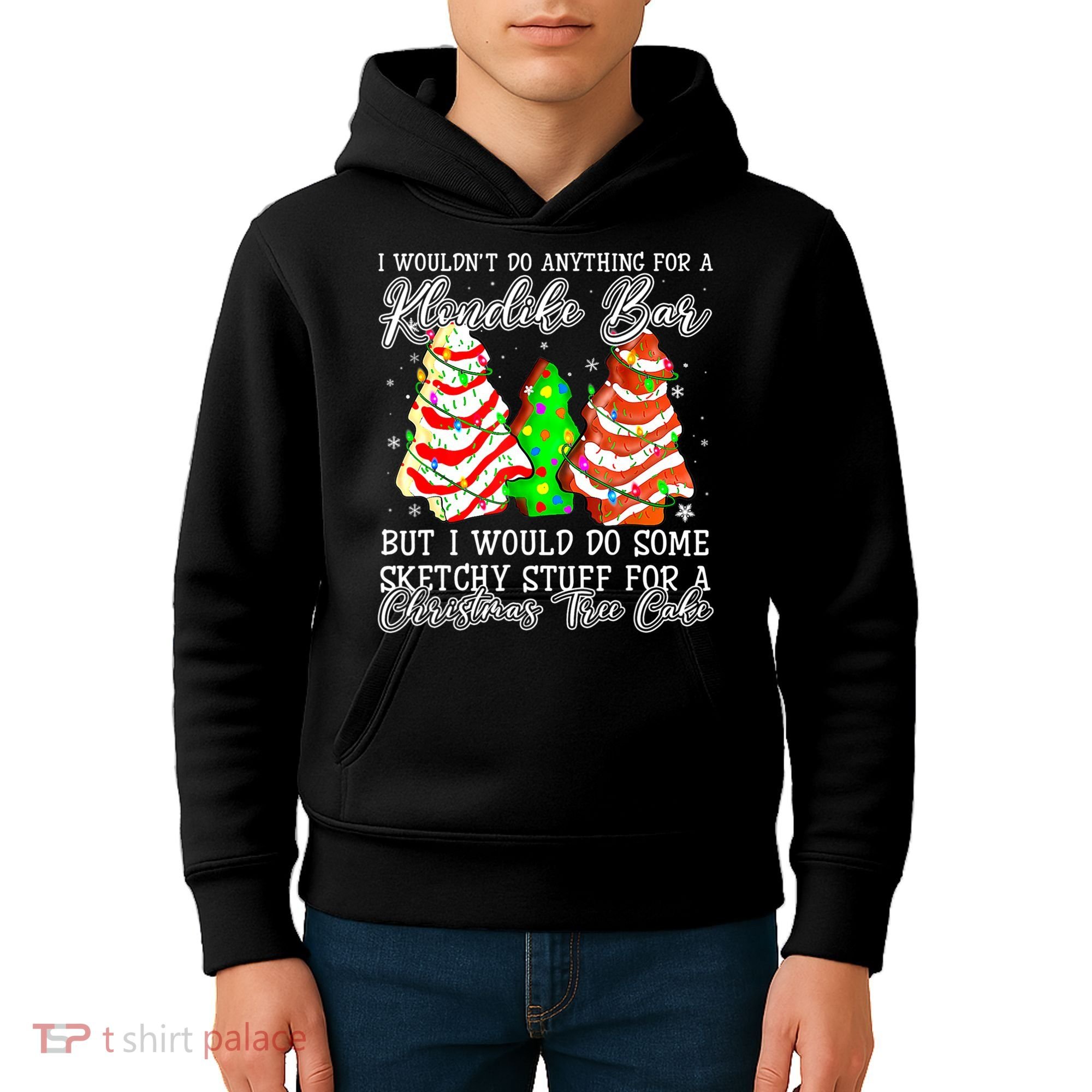 Sketchy Stuff For Some Christmas Tree Cakes Debbie Pajama Kids Hoodie