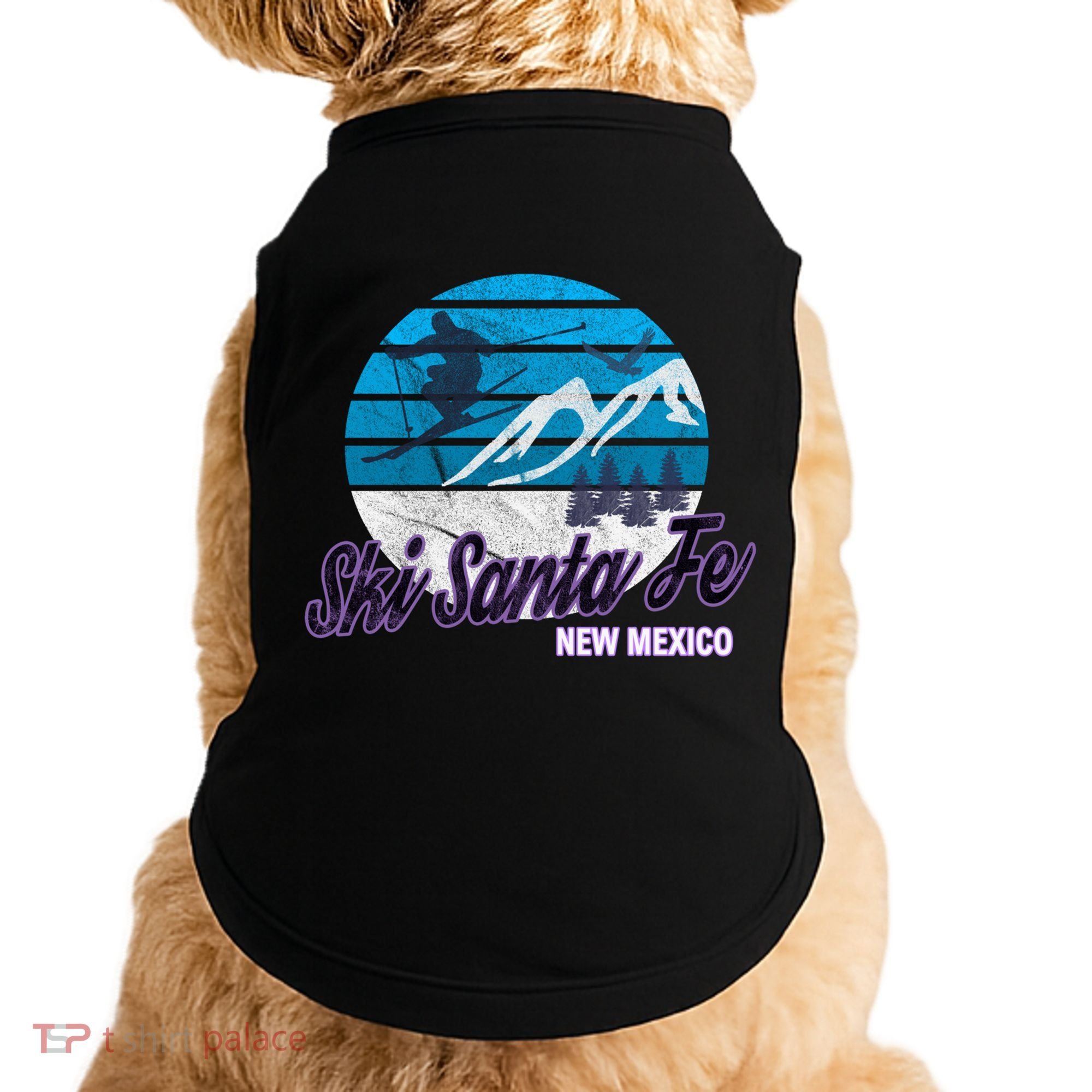 Ski Santa Fe New Mexico Usa Ski Resort Snowboarding Skiing Gift Doggie Tank