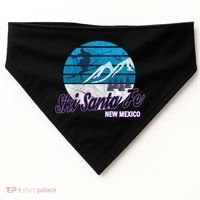 Ski Santa Fe New Mexico Usa Ski Resort Snowboarding Skiing Gift USA-Made Doggie Bandana thumb 0