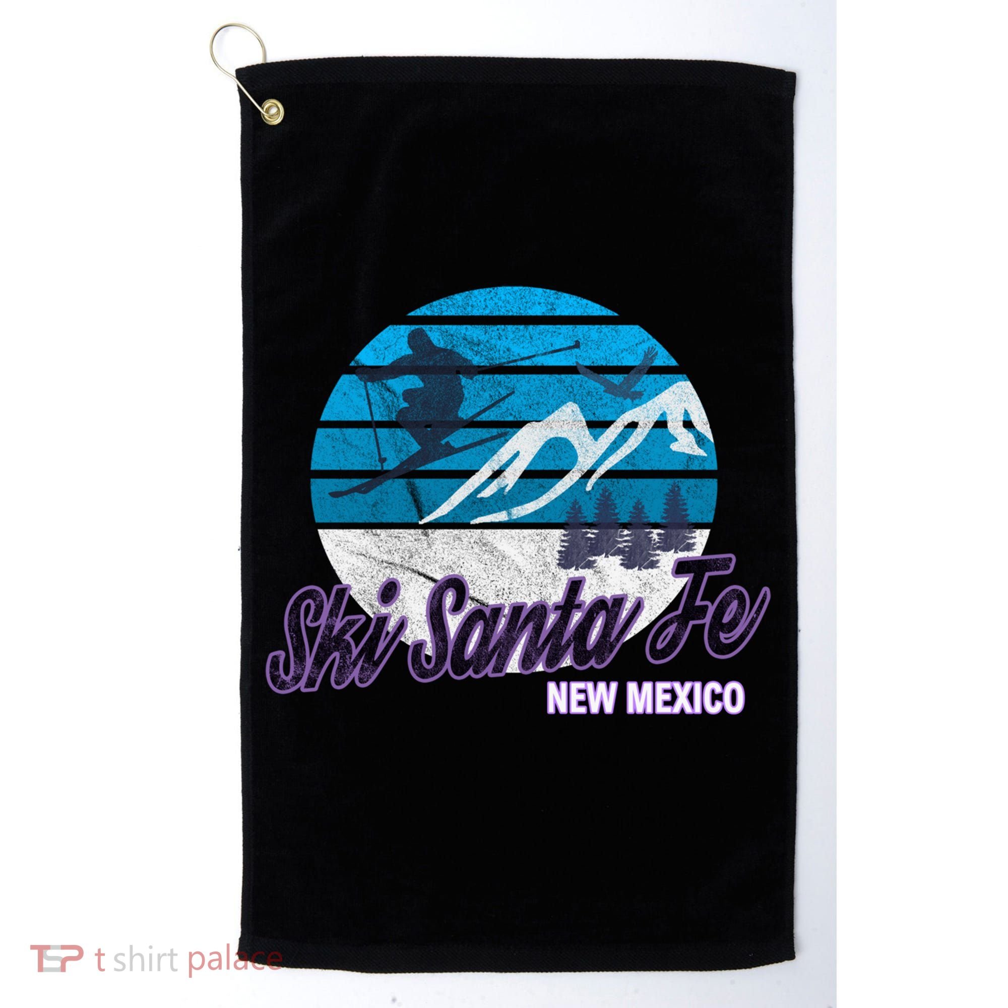 Ski Santa Fe New Mexico Usa Ski Resort Snowboarding Skiing Gift Golf Towel