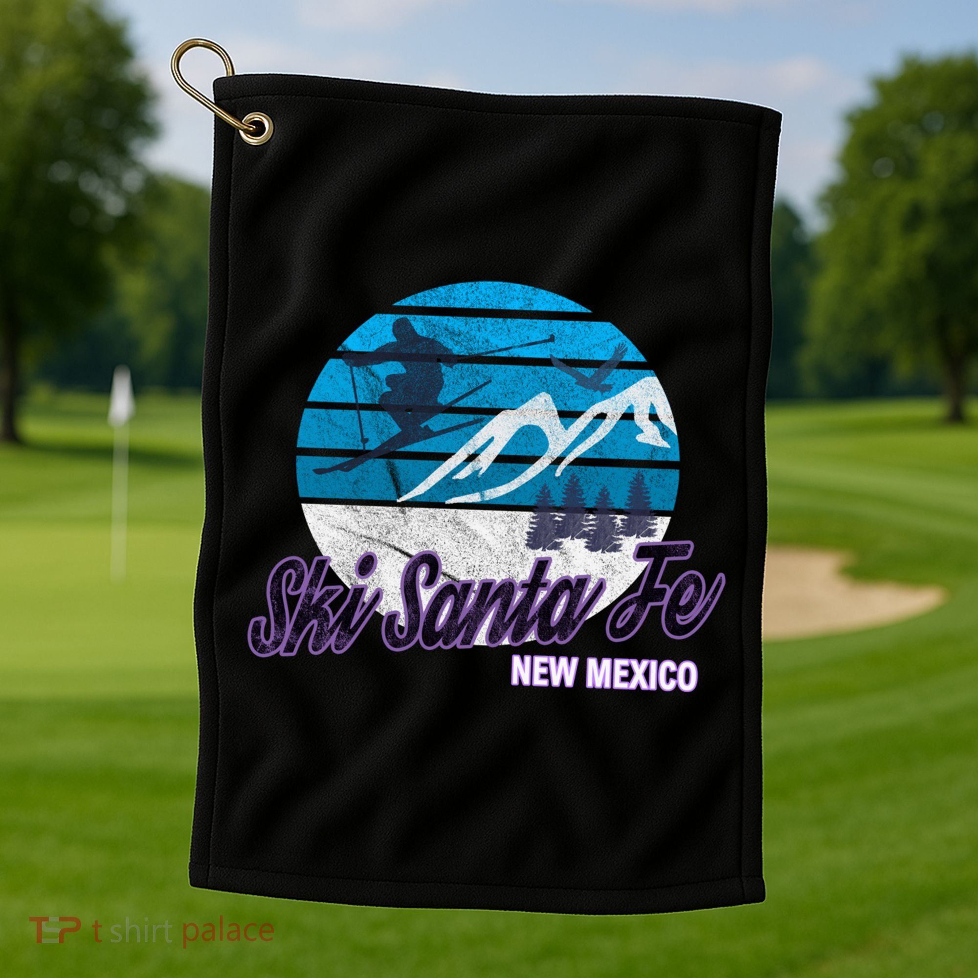 Ski Santa Fe New Mexico Usa Ski Resort Snowboarding Skiing Gift Golf Towel