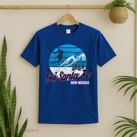 Ski Santa Fe New Mexico Usa Ski Resort Snowboarding Skiing Gift T-Shirt thumb 2
