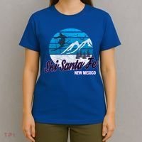 Ski Santa Fe New Mexico Usa Ski Resort Snowboarding Skiing Gift T-Shirt thumb 4