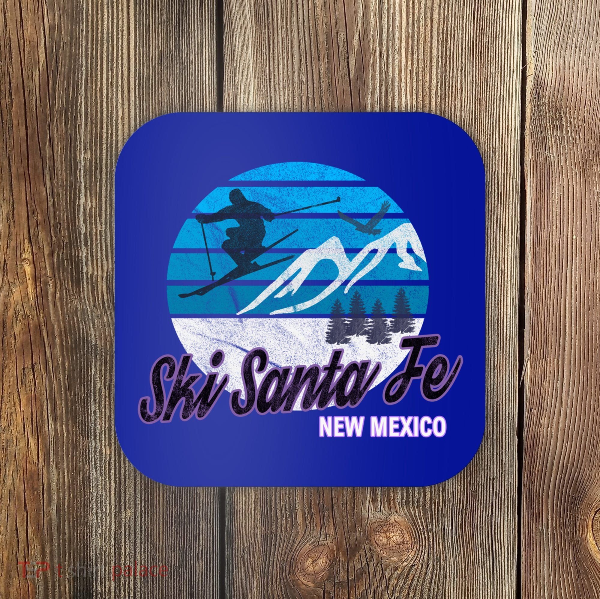Ski Santa Fe New Mexico Usa Ski Resort Snowboarding Skiing Gift Coaster