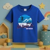 Ski Santa Fe New Mexico Usa Ski Resort Snowboarding Skiing Gift Toddler T-Shirt thumb 3