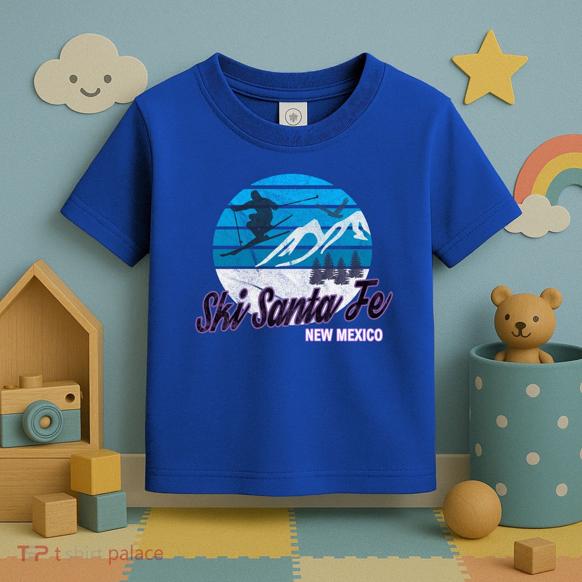 Ski Santa Fe New Mexico Usa Ski Resort Snowboarding Skiing Gift Toddler T-Shirt