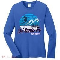 Ski Santa Fe New Mexico Usa Ski Resort Snowboarding Skiing Gift Women's Long Sleeve Shirt thumb 0