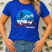 Ski Santa Fe New Mexico Usa Ski Resort Snowboarding Skiing Gift Women's T-Shirt thumb 2