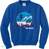 Ski Santa Fe New Mexico Usa Ski Resort Snowboarding Skiing Gift Kids Sweatshirt thumb 0