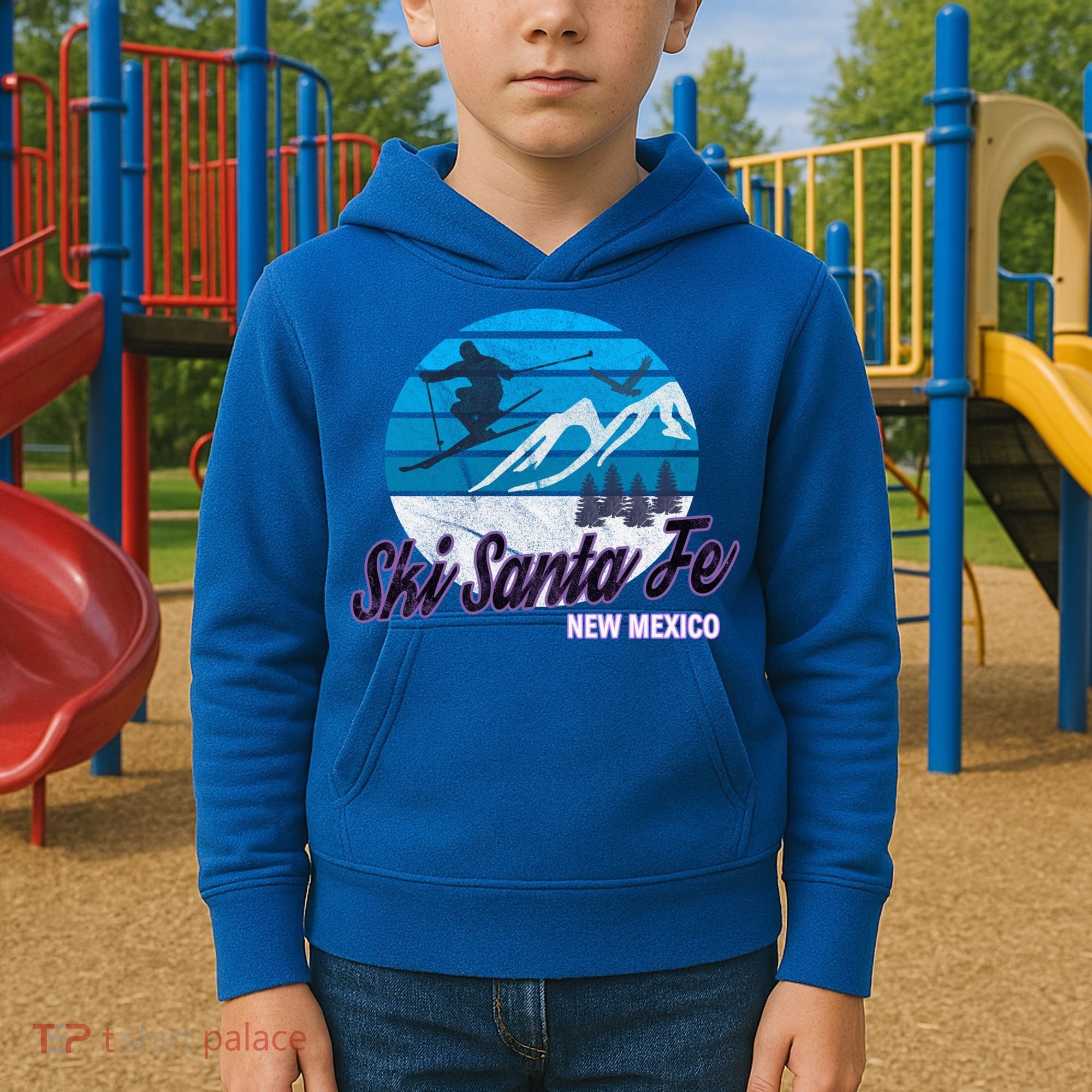 Ski Santa Fe New Mexico Usa Ski Resort Snowboarding Skiing Gift Kids Hoodie