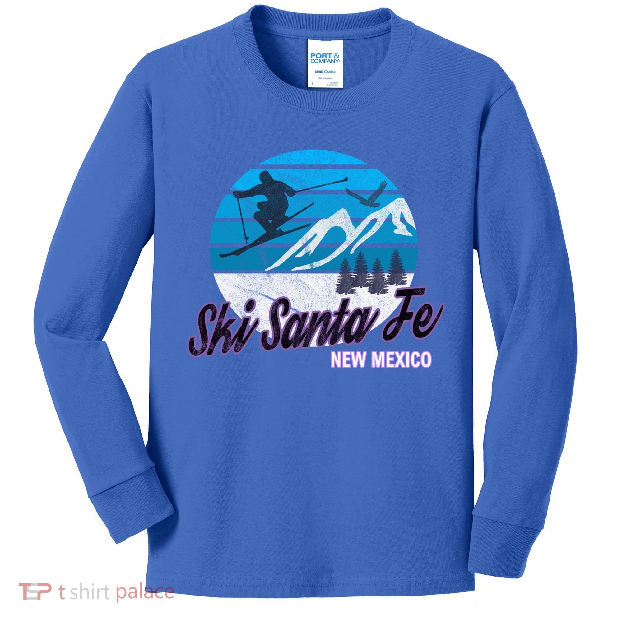Ski Santa Fe New Mexico Usa Ski Resort Snowboarding Skiing Gift Kids Long Sleeve Shirt