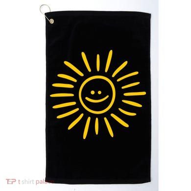 Sunshine Smile Face Sun Golf Towel