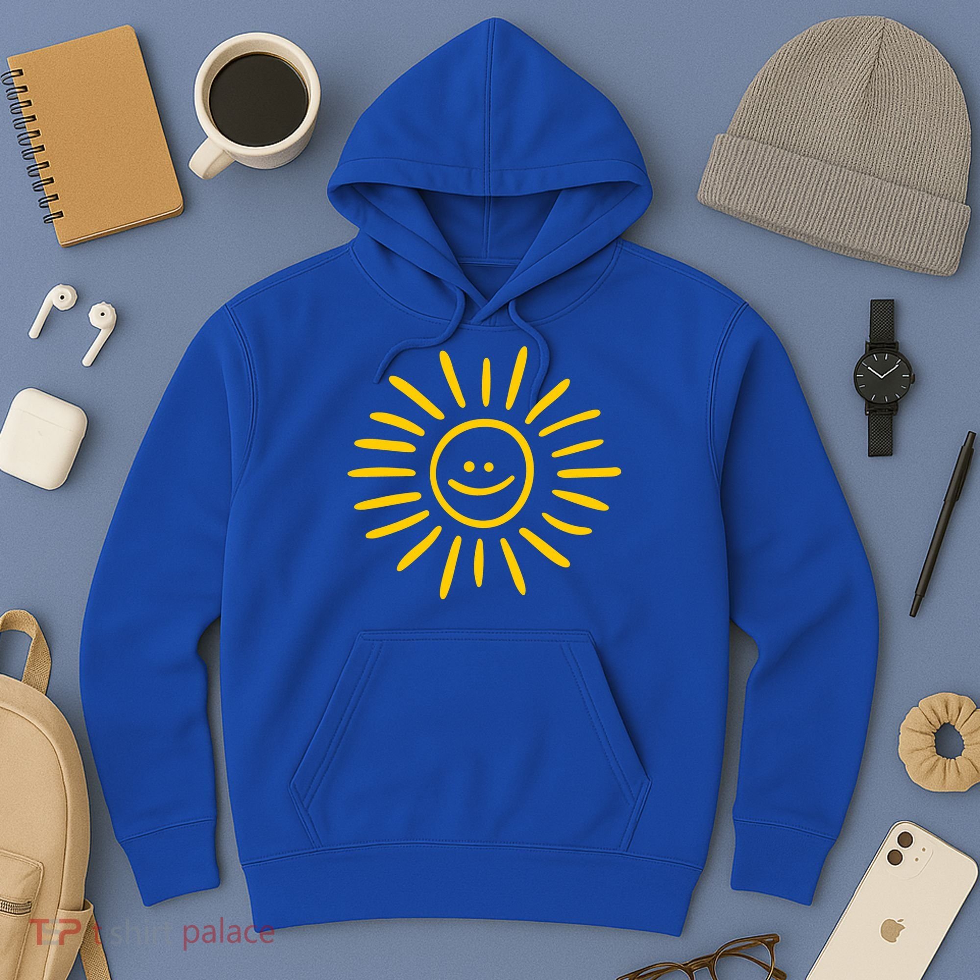 Sunshine Smile Face Sun Hoodie