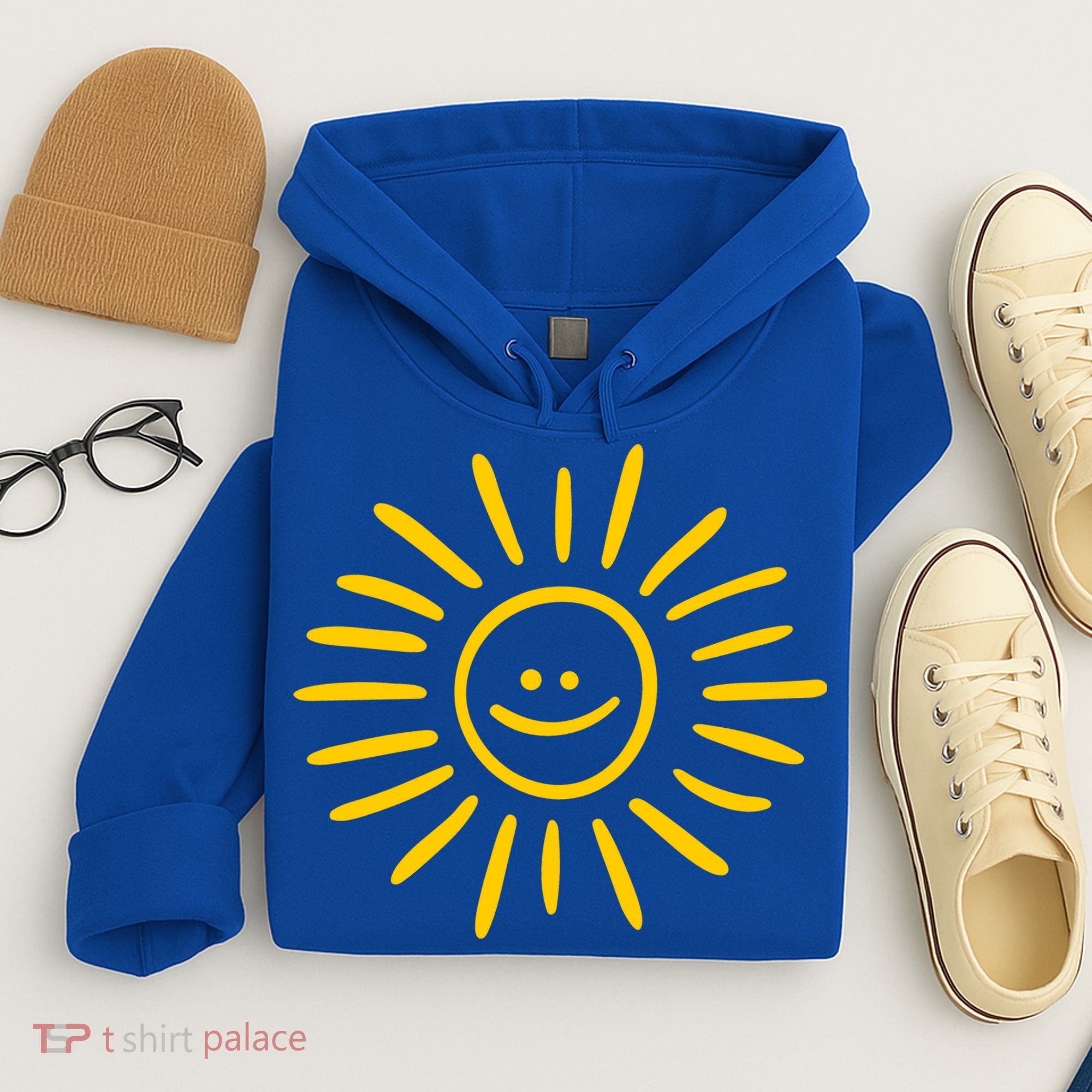 Sunshine Smile Face Sun Hoodie