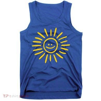 Sunshine Smile Face Sun Tank Top