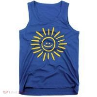 Sunshine Smile Face Sun Tank Top thumb 0