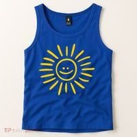 Sunshine Smile Face Sun Tank Top thumb 2
