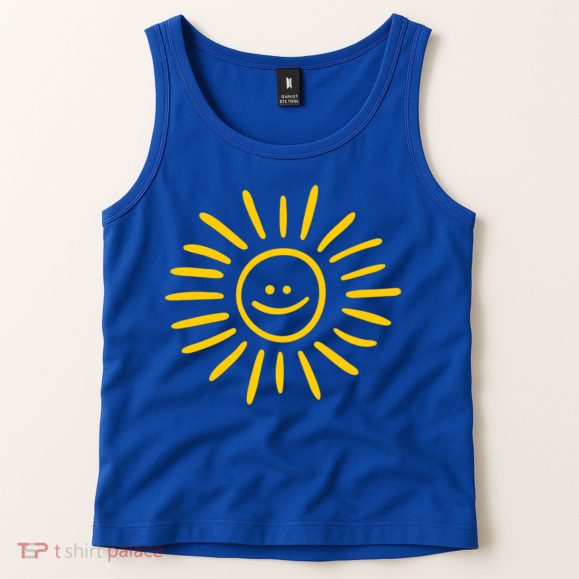 Sunshine Smile Face Sun Tank Top