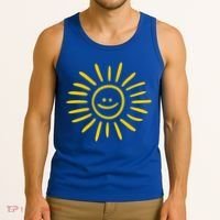 Sunshine Smile Face Sun Tank Top thumb 3
