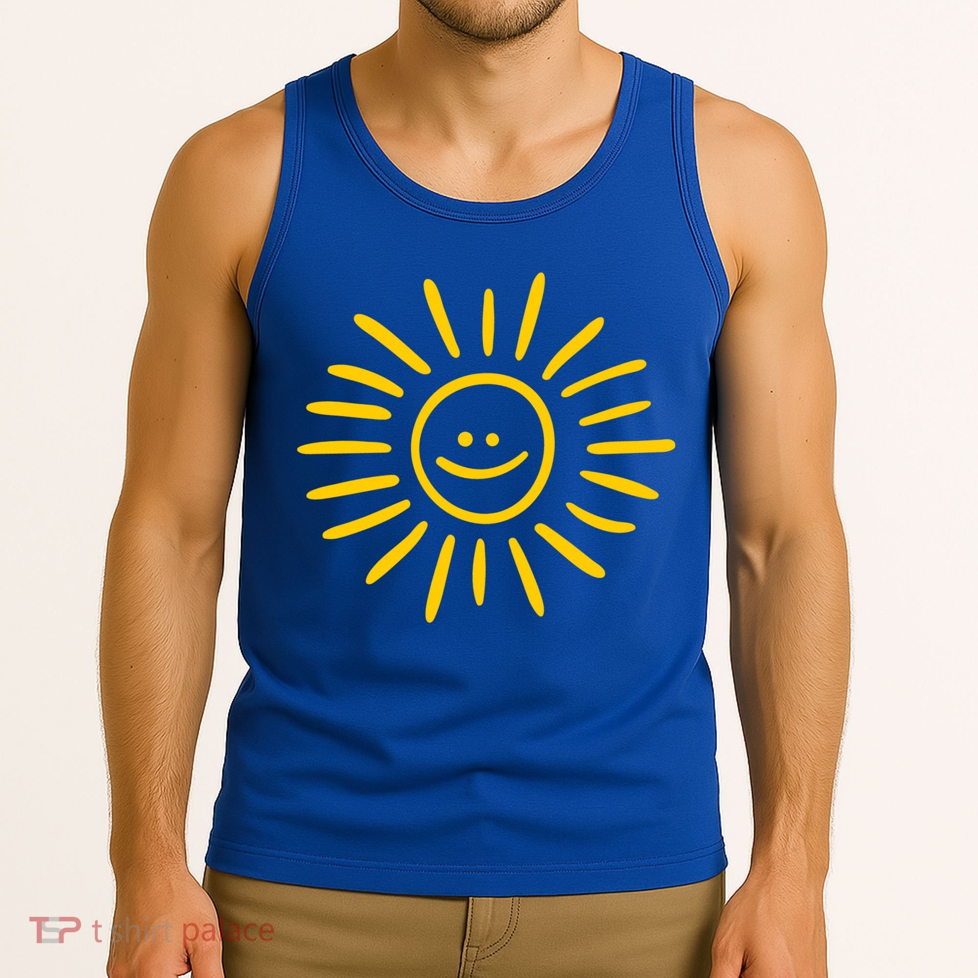 Sunshine Smile Face Sun Tank Top