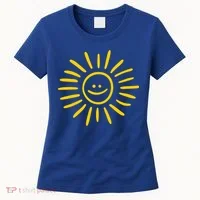 Sunshine Smile Face Sun Women's T-Shirt thumb 0