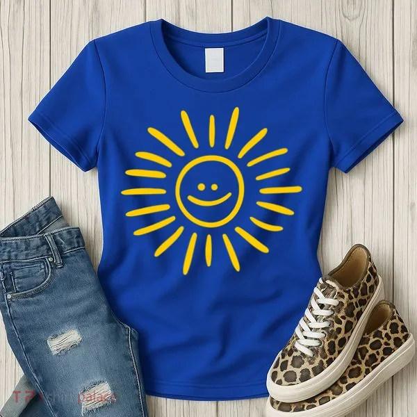 Sunshine Smile Face Sun Women's T-Shirt