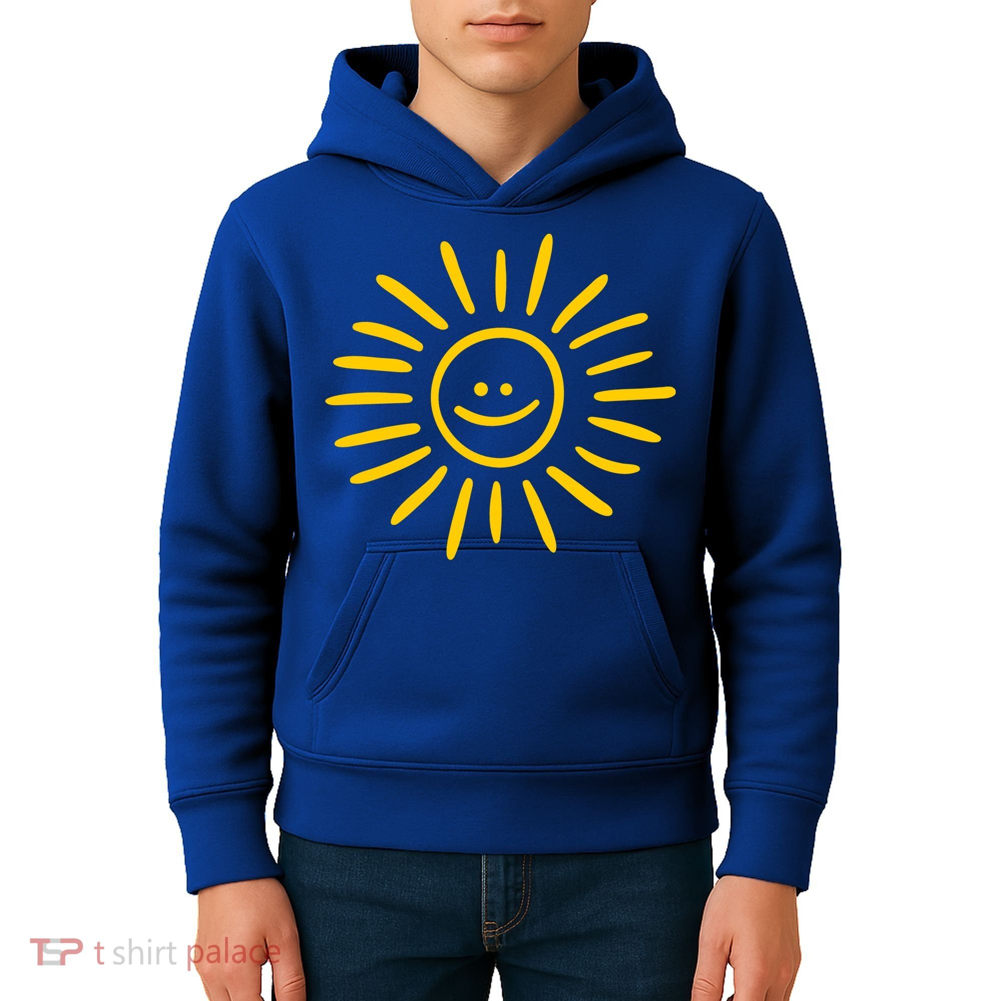 Sunshine Smile Face Sun Kids Hoodie