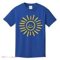 Sunshine Smile Face Sun Kids T-Shirt thumb 0