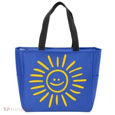 Sunshine Smile Face Sun Tote Bag