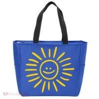 Sunshine Smile Face Sun Tote Bag thumb 0
