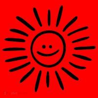 Sunshine Smile Face Sun Santa Hat thumb 1