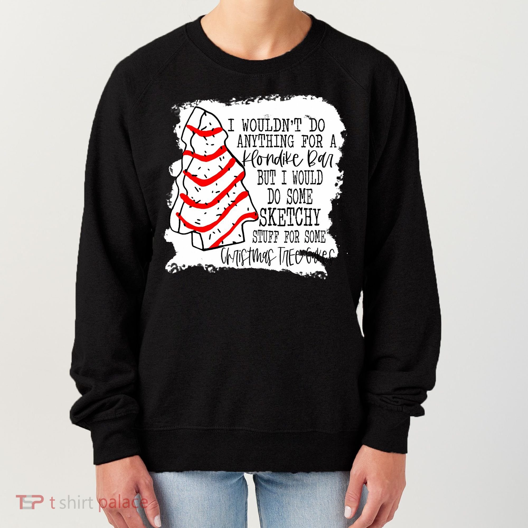 Sketchy Stuff for Some Christmas Tree Cakes Classic Women's Sweatshirt