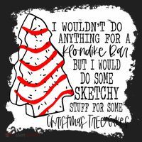 Sketchy Stuff for Some Christmas Tree Cakes Classic Women's Sweatshirt thumb 2