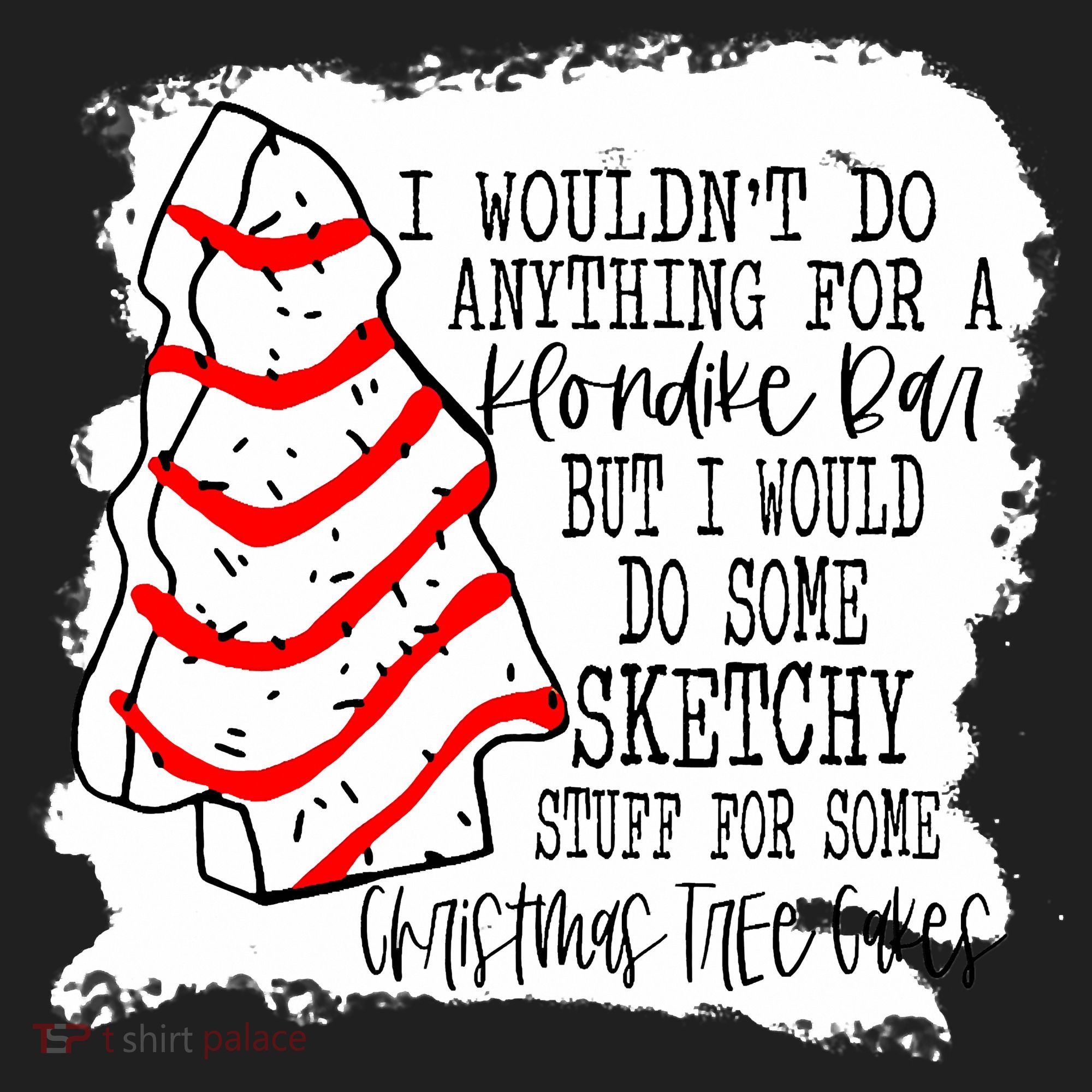 Sketchy Stuff for Some Christmas Tree Cakes Classic Women's Sweatshirt