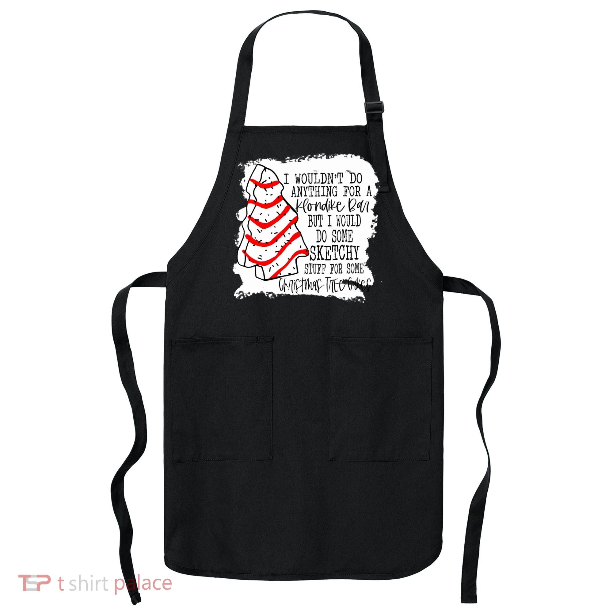 Sketchy Stuff for Some Christmas Tree Cakes Classic Apron