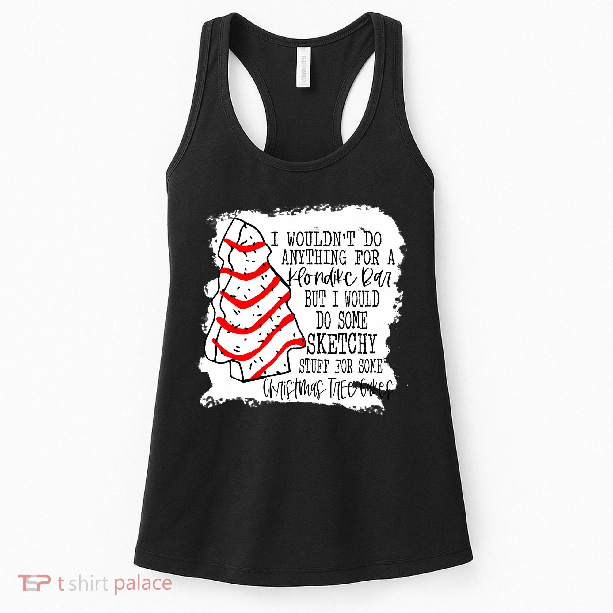 Sketchy Stuff for Some Christmas Tree Cakes Classic Women's Tank Top