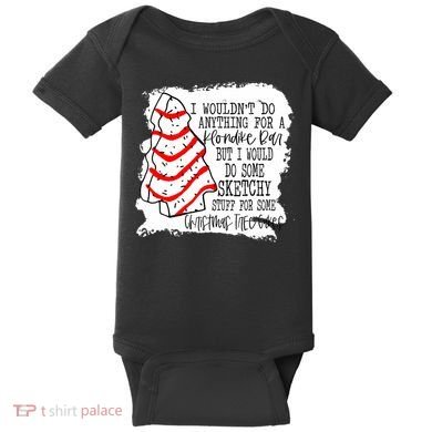 Sketchy Stuff for Some Christmas Tree Cakes Classic Baby Bodysuit