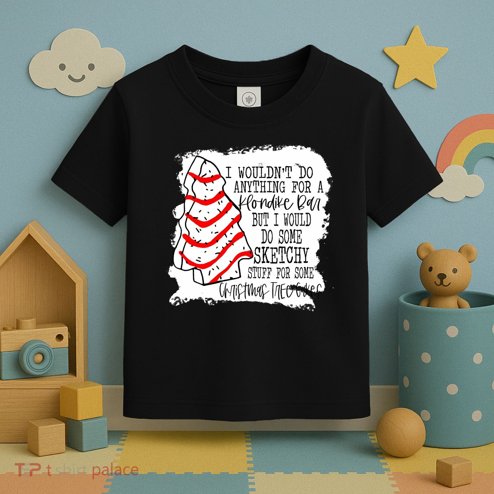 Sketchy Stuff for Some Christmas Tree Cakes Classic Toddler T-Shirt