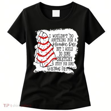 Sketchy Stuff for Some Christmas Tree Cakes Classic Women's T-Shirt