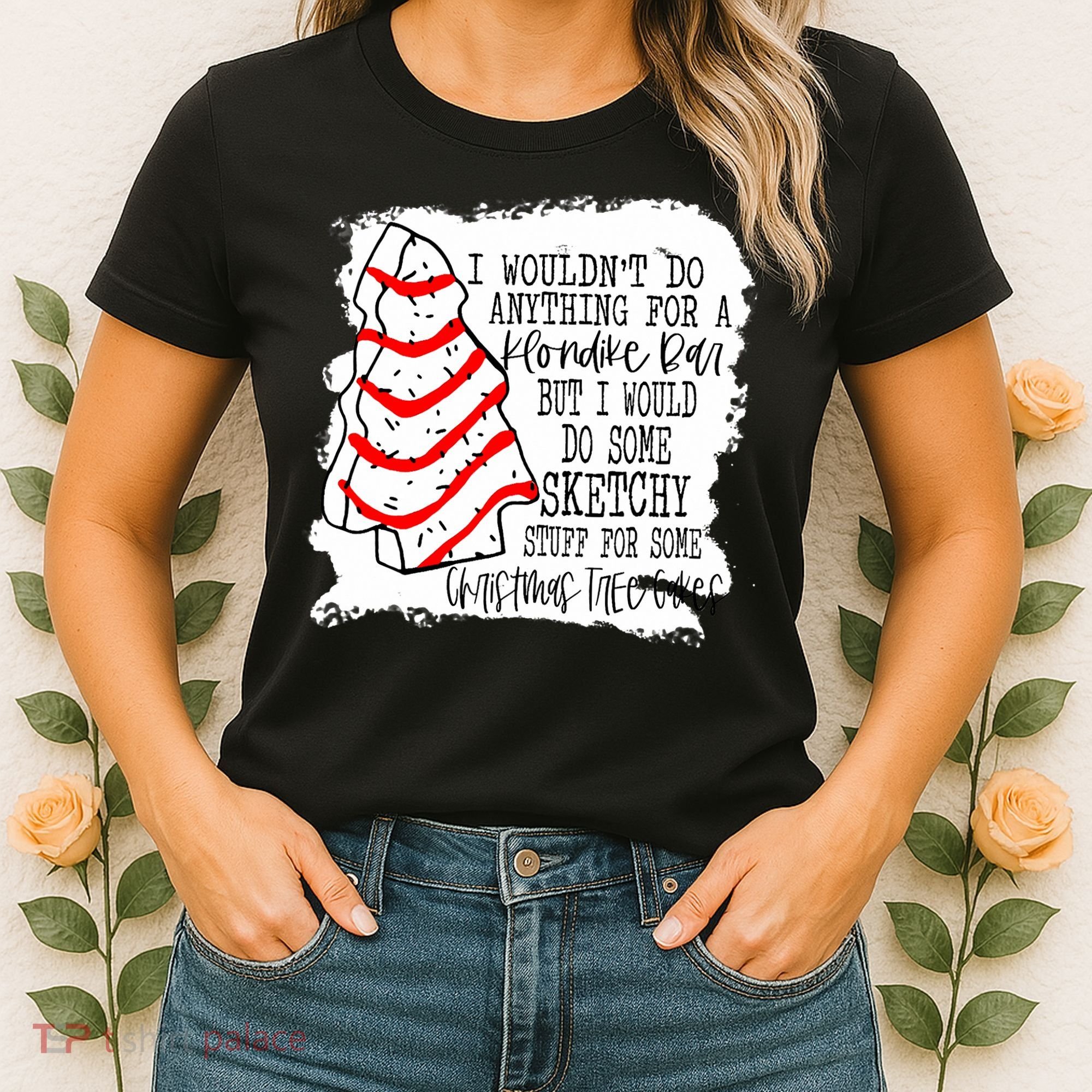 Sketchy Stuff for Some Christmas Tree Cakes Classic Women's T-Shirt