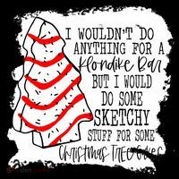 Sketchy Stuff for Some Christmas Tree Cakes Classic Women's T-Shirt thumb 6