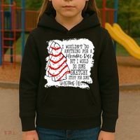 Sketchy Stuff for Some Christmas Tree Cakes Classic Kids Hoodie thumb 3