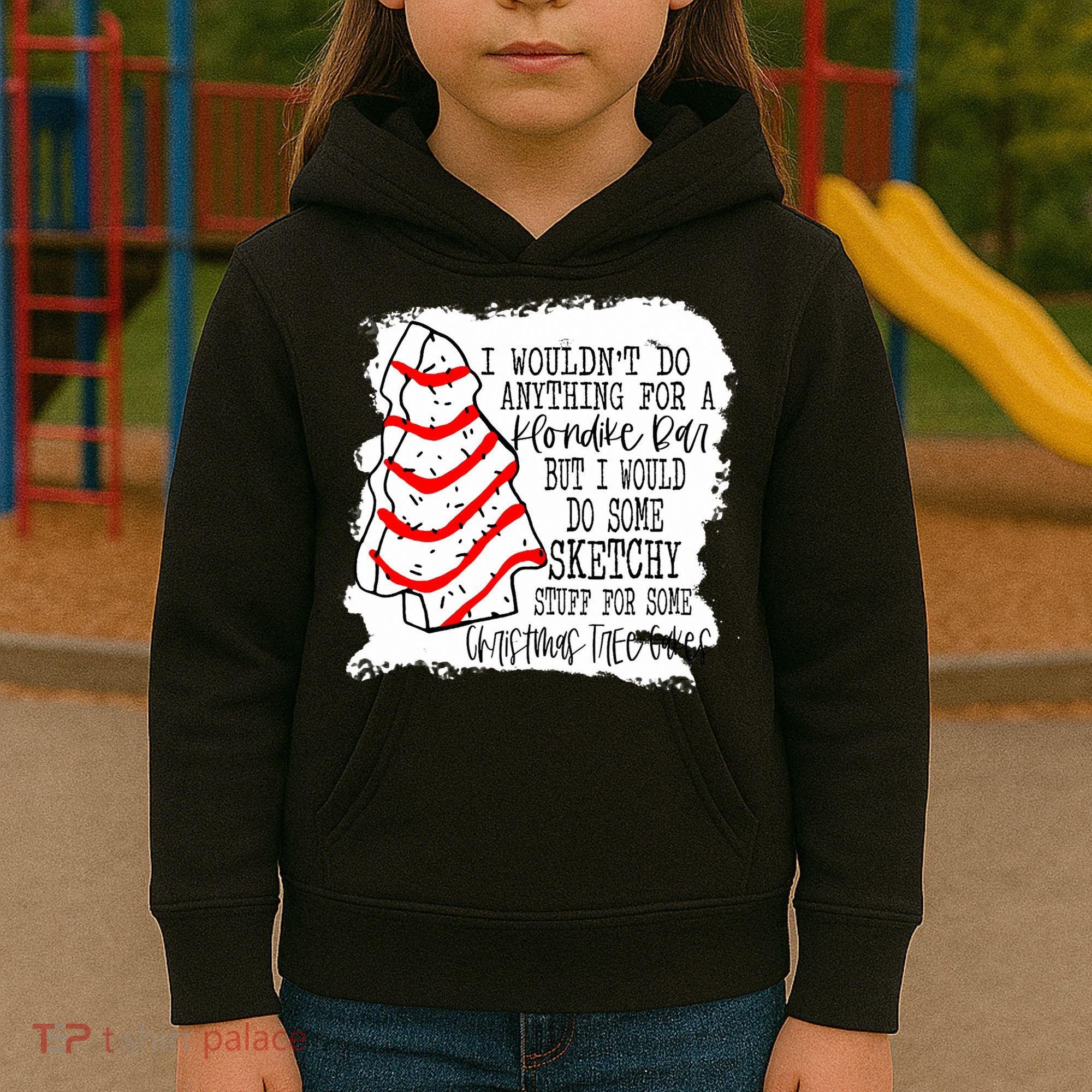 Sketchy Stuff for Some Christmas Tree Cakes Classic Kids Hoodie