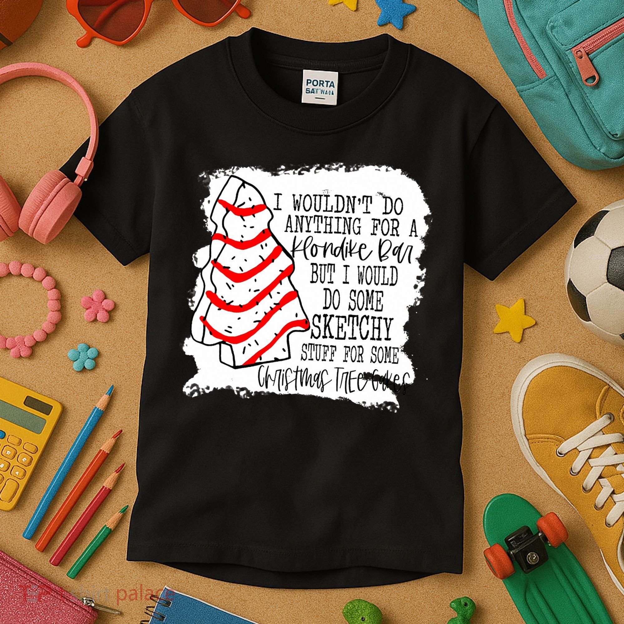 Sketchy Stuff for Some Christmas Tree Cakes Classic Kids T-Shirt