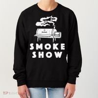 Smoke Show Funny BBQ Grilling Meat Grill Burnt Ends Barbecue Women's Sweatshirt thumb 0