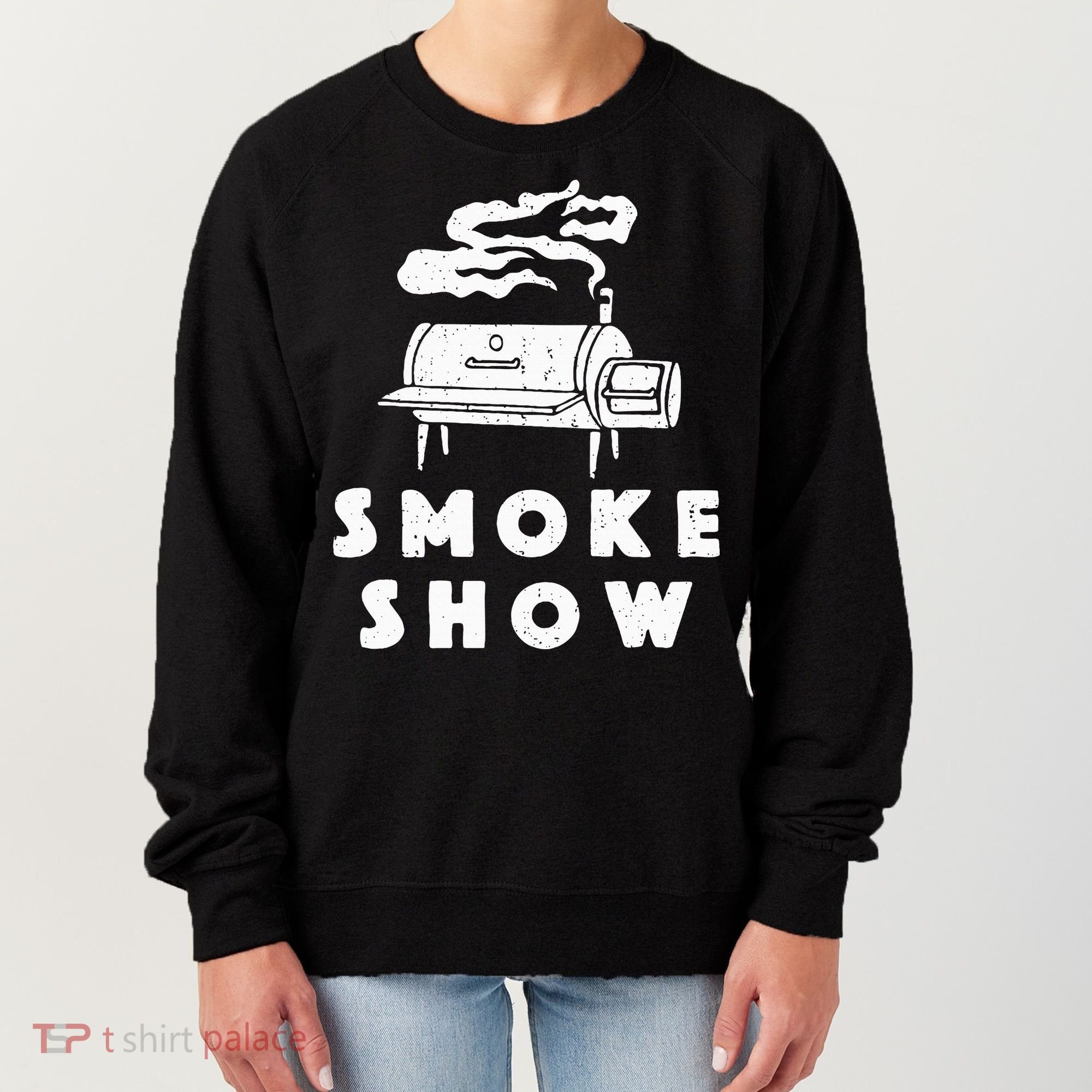 Smoke Show Funny BBQ Grilling Meat Grill Burnt Ends Barbecue Women's Sweatshirt