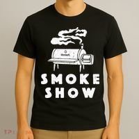 Smoke Show Funny BBQ Grilling Meat Grill Burnt Ends Barbecue T-Shirt thumb 3